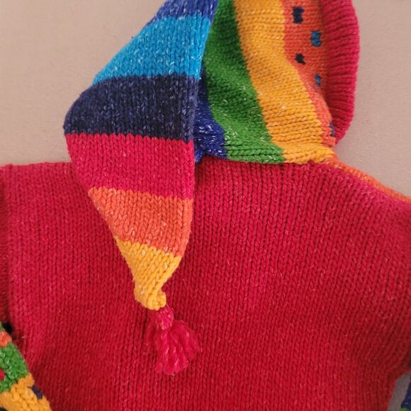 NEW Invisible World unisex kids sweater wool knit color handmade Juneau Alaska - Picture 10 of 14